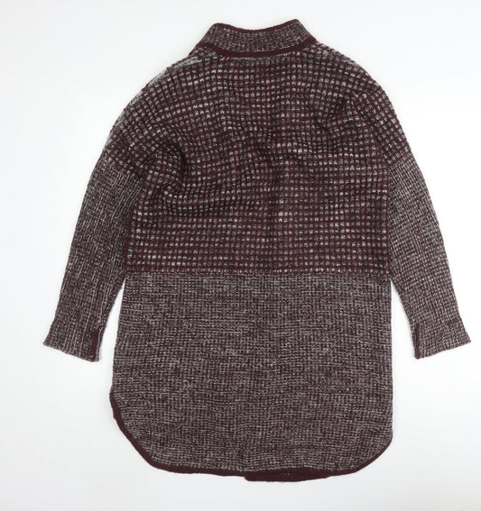 White Stuff Women's Multicoloured Open Front Cardigan Size 10