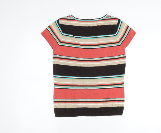 Hobbs Women's Multicoloured Striped Jumper, Size 10