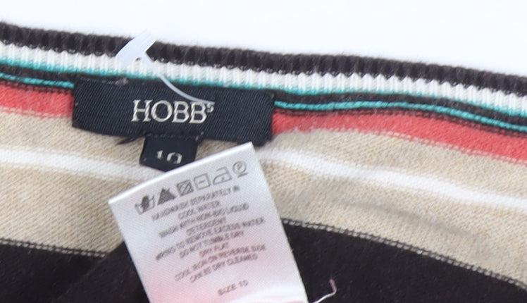 Hobbs Women's Multicoloured Striped Jumper, Size 10