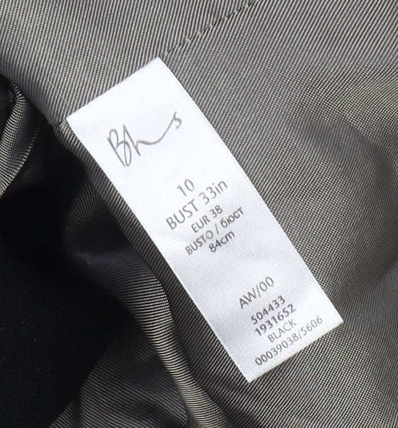 BHS Black Women's Blazer Size 10