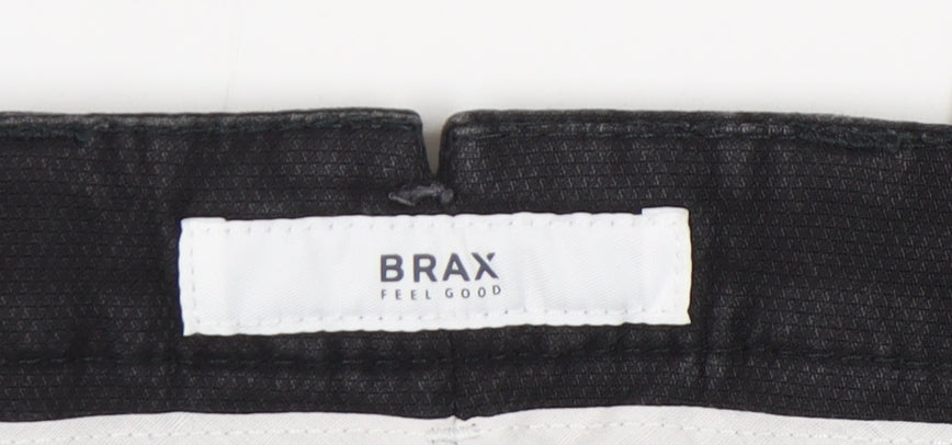 Brax Men's Black Chino Trousers 34/32 Regular Fit