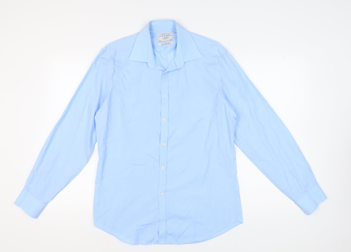Charles Tyrwhitt Men's Blue Extra-Slim Dress Shirt