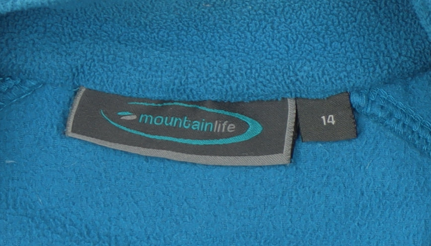 Mountain Life Women's Blue Fleece Jacket Size 14