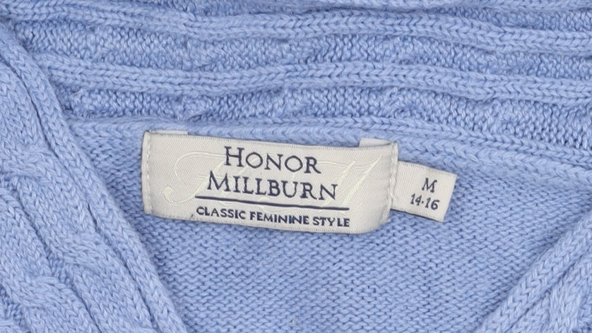 Additional view of Honor Millburn Women's Blue High Neck jumper M