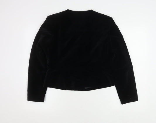 Equation Women's Black Suit Jacket Size 14 Long Sleeve