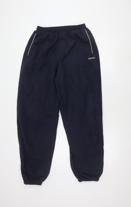 Donnay Men's Navy Activewear Trousers, M, Elastic Waist
