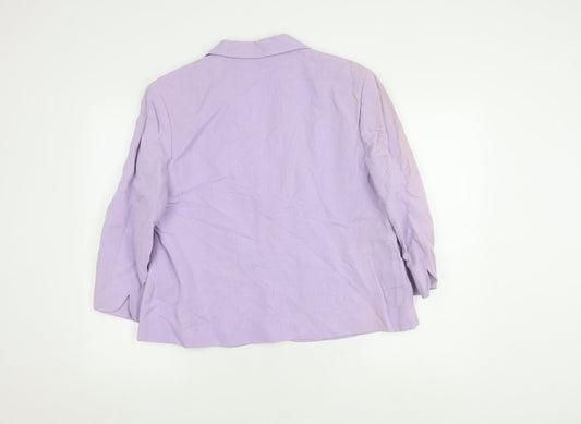 Alex & Co. Women's Purple Blazer Size 20 Regular