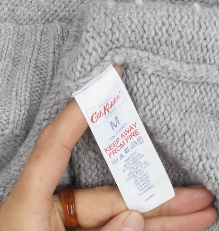 Cath Kidston Women's Grey M Penguin Knit Jumper