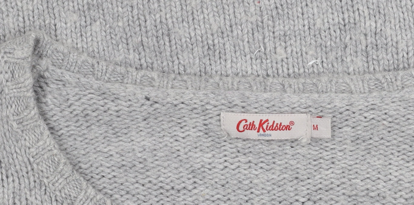 Cath Kidston Women's Grey M Penguin Knit Jumper