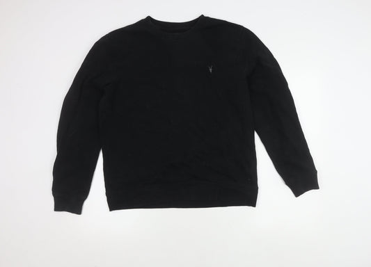 AllSaints Men’s Black Medium Pullover Sweatshirt