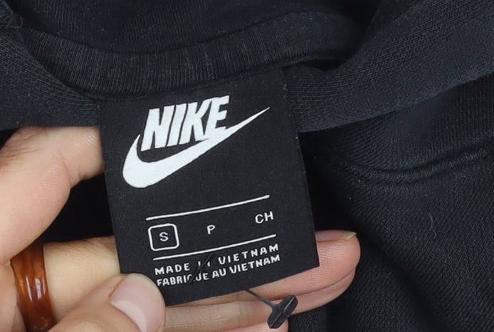 Nike Men's S Black Pullover Hoodie - Fleece Sportswear