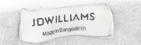 JD Williams Women's Grey Striped Pullover Jumper Size 14