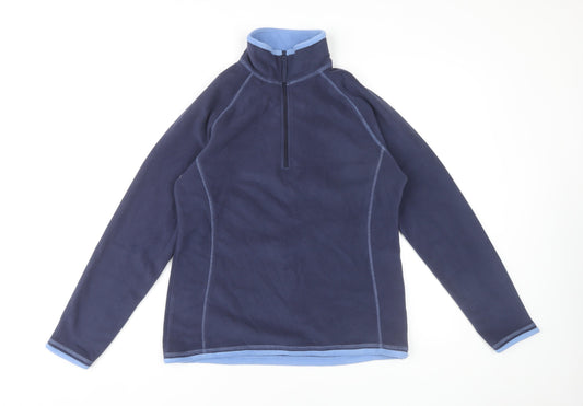 Mountain Warehouse Women's Blue Fleece Pullover Size 12
