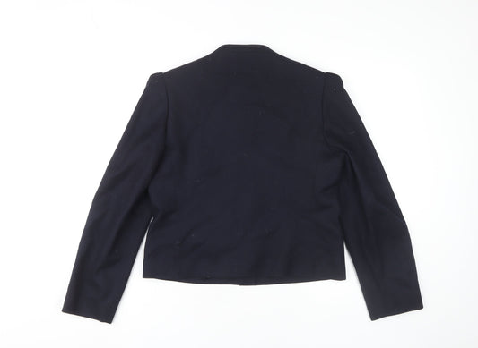 Brian Tucker Women's Black Jacket Size 12 Collarless