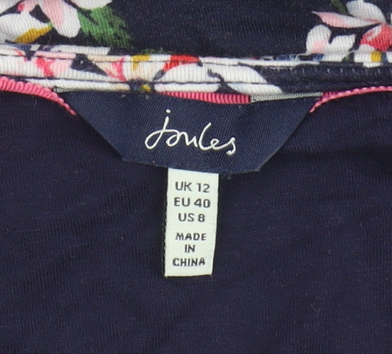 Joules Women's Multicoloured Floral Shift Dress Size 12
