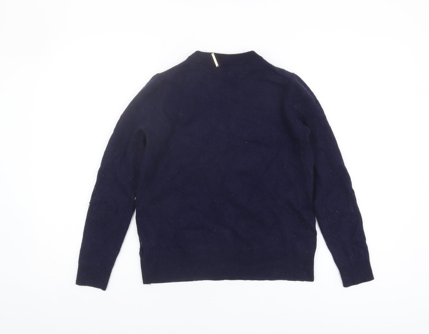 Michael Kors Women's Blue Pullover Jumper, M, Logo