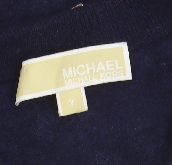 Michael Kors Women's Blue Pullover Jumper, M, Logo