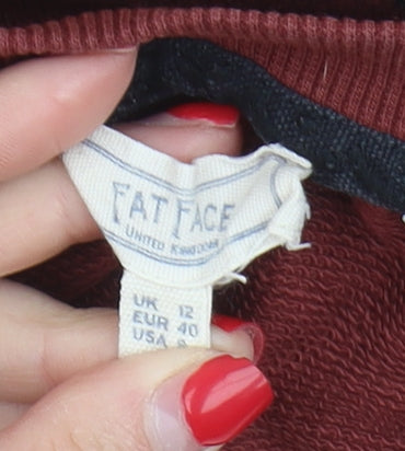 Fat Face Red Polka Dot Women's Dress, Size 12