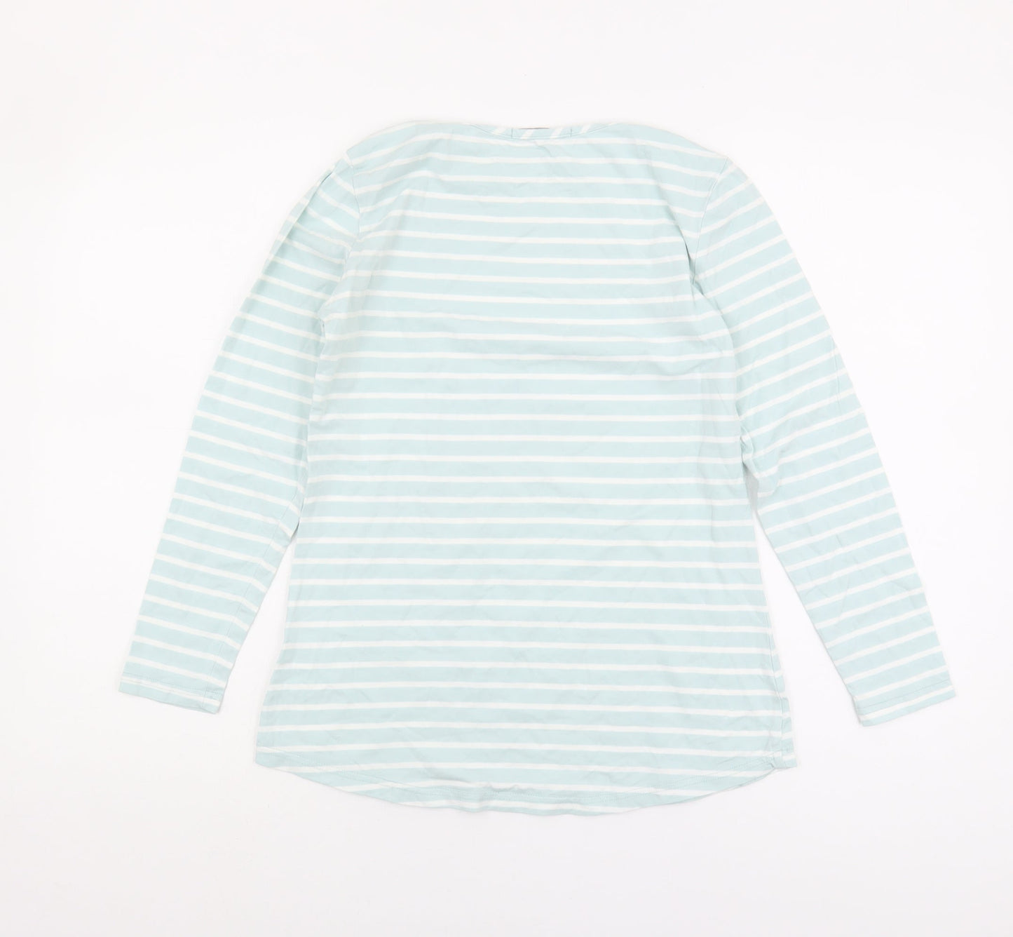 Lakeland Women's Blue Striped Basic T-Shirt, Size S