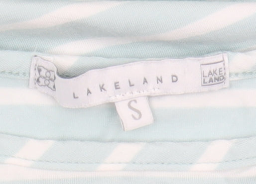 Lakeland Women's Blue Striped Basic T-Shirt, Size S