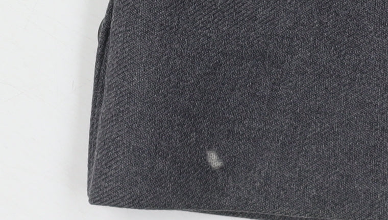 Magee Men's Grey Double-Breasted Wool Blazer Size 40R