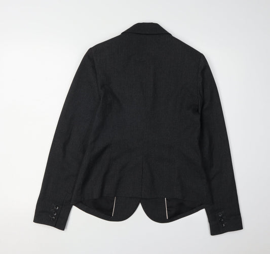 Gap Women Black Blazer Jacket, Size 2, Lined, Workwear