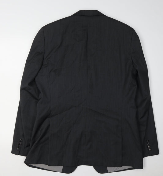 BOSS Men's Black Long Blazer Size 42L Formal Style