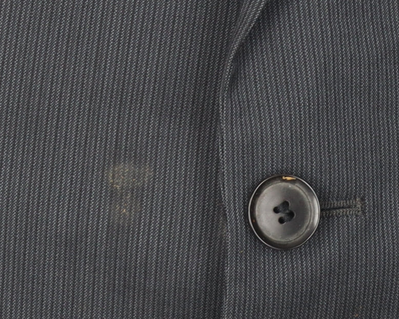 Mens 42 Chest Regular Boss Black Two-Button Blazer