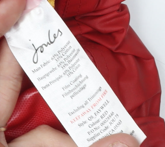 Joules Women's Red Anorak Jacket UK Size 10