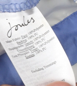 Joules Women's Blue Striped Anorak Jacket Size 12