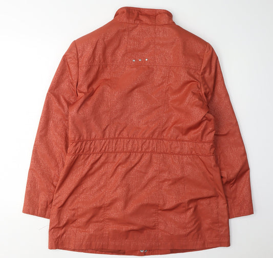 Isle Women's Red Parka Jacket Size 12 with Rhinestone