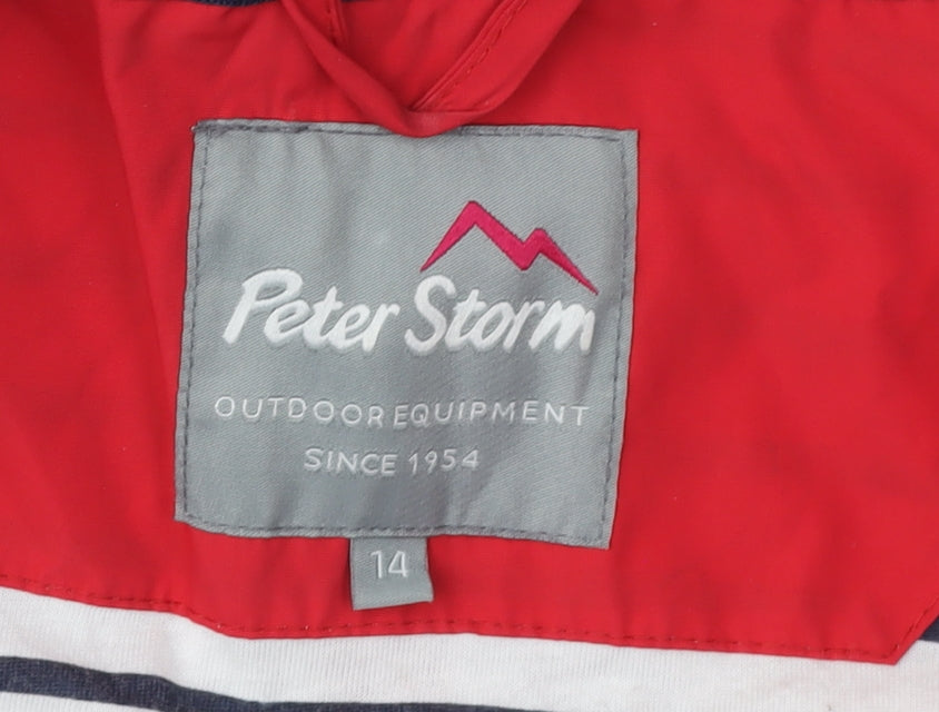 Peter Storm Women's Red Anorak Jacket Size 14