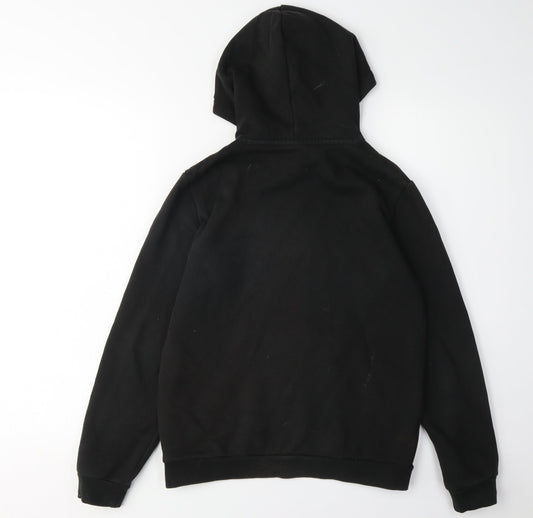 Puma Boys Black Hoodie Pullover, Size 13, Graphic Logo
