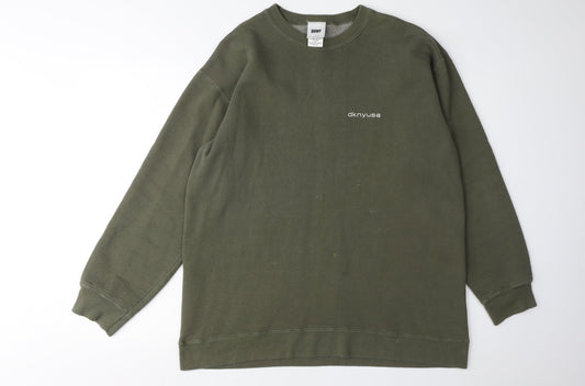 DKNY Men's Green Pullover Sweatshirt, One Size