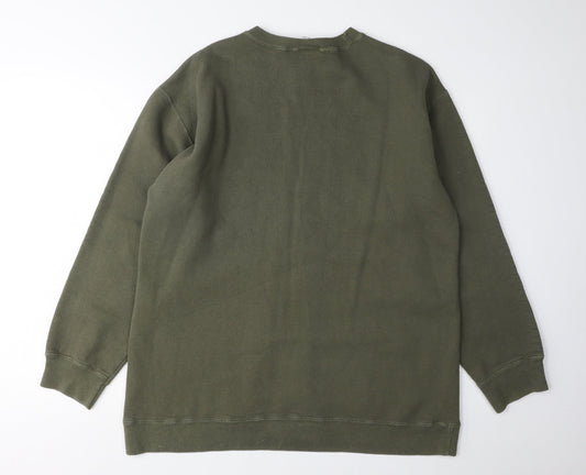 DKNY Men's Green Pullover Sweatshirt, One Size