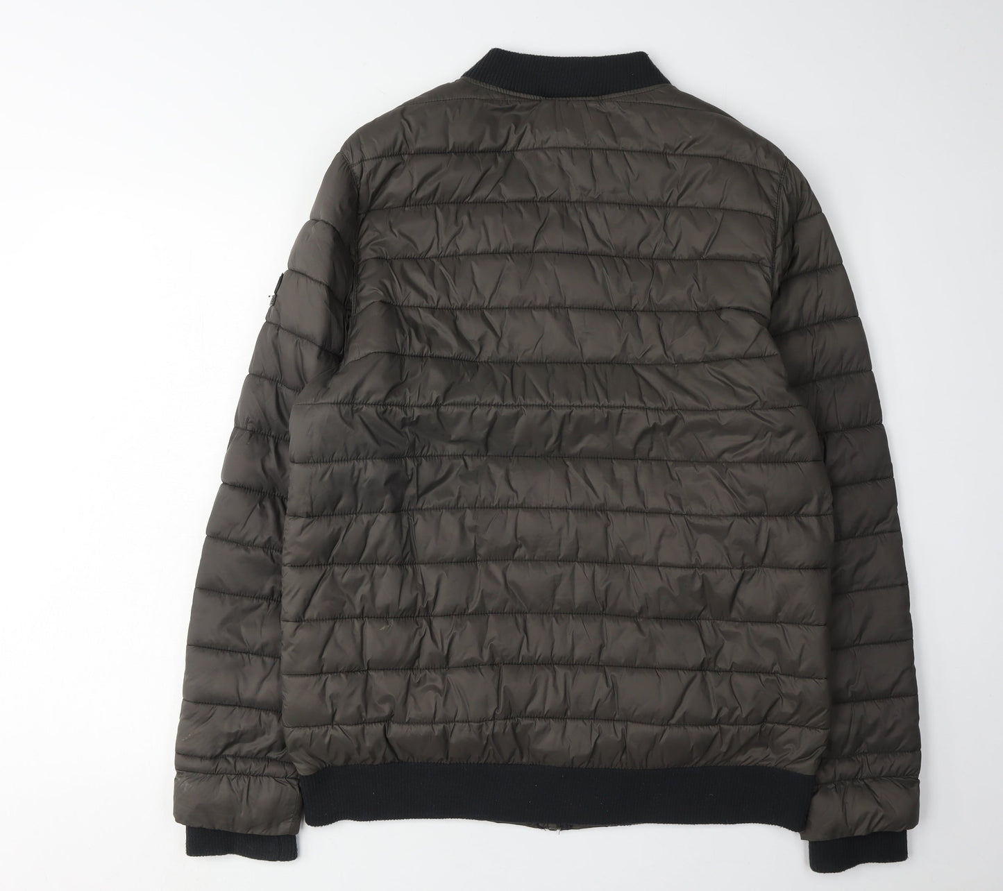 TOG24 Men's Black Puffer Jacket, Size M, Casual