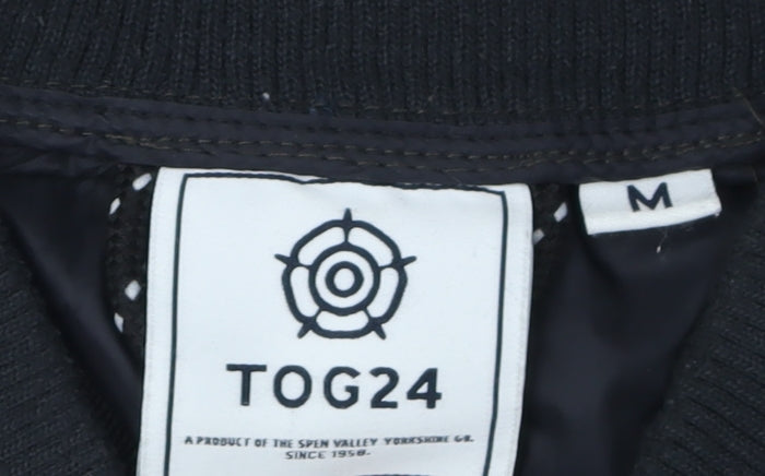 TOG24 Men's Black Puffer Jacket, Size M, Casual