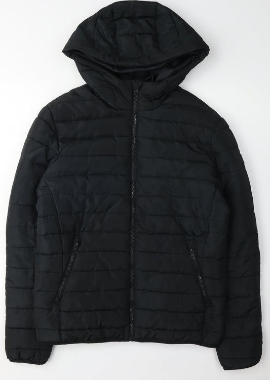 Jack & Jones Men's Black Puffer Jacket S