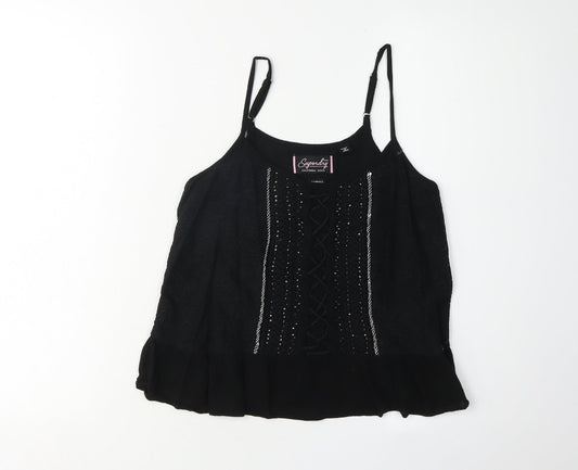 Superdry Women's Black Camisole Tank XS