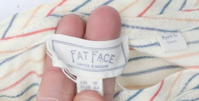Fat Face Women's Multicoloured Striped T-Shirt