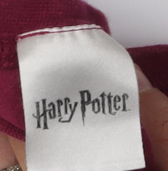 Harry Potter Women's Red Hogwarts T-Shirt, Size S
