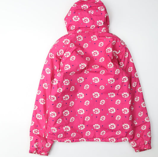 Regatta Girls' Pink Floral Rain Coat, Size 14