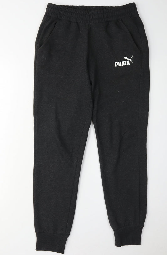 Additional front view of Puma Men's Black XS Jogger Trousers