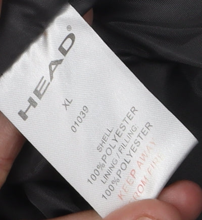 Head Men's XL Blue Puffer Jacket, Winter Casual