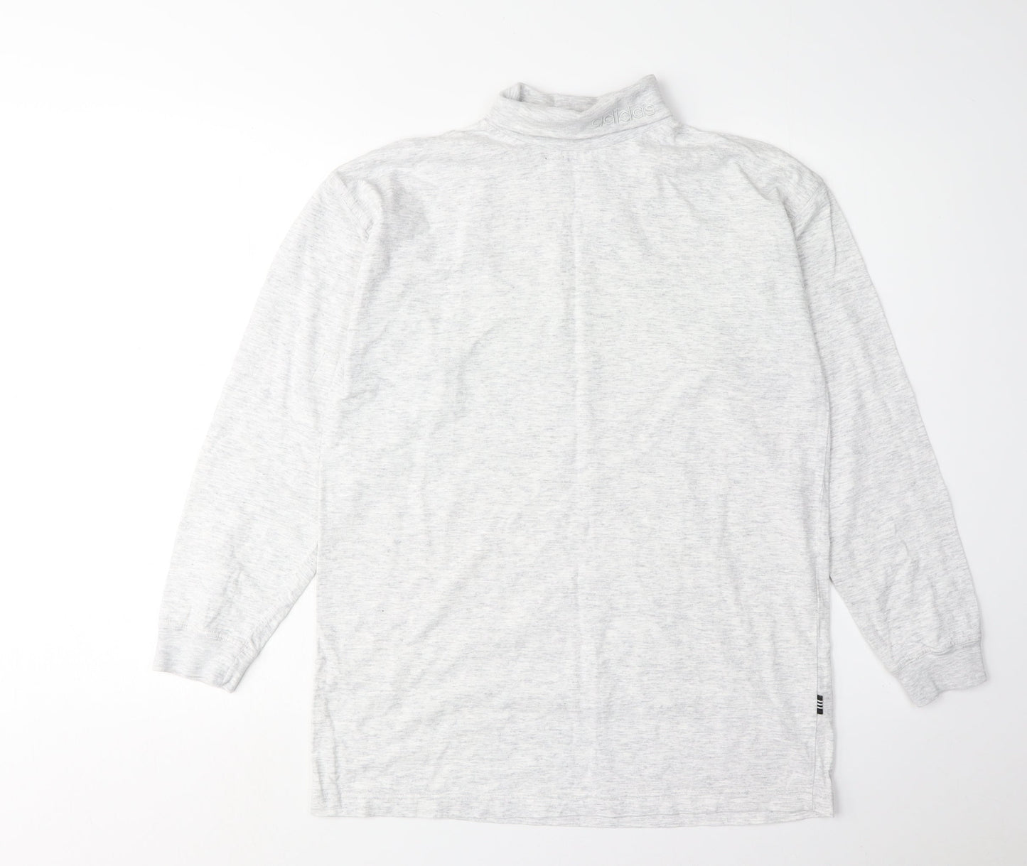 Adidas Unisex Adults Grey High Neck Basic Top Size 8