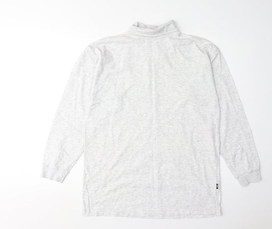 Unisex Adultss UK Size 8 adidas Grey Cotton Blend T-Shirt