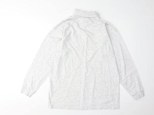 Adidas Unisex Adults Grey High Neck Basic Top Size 8