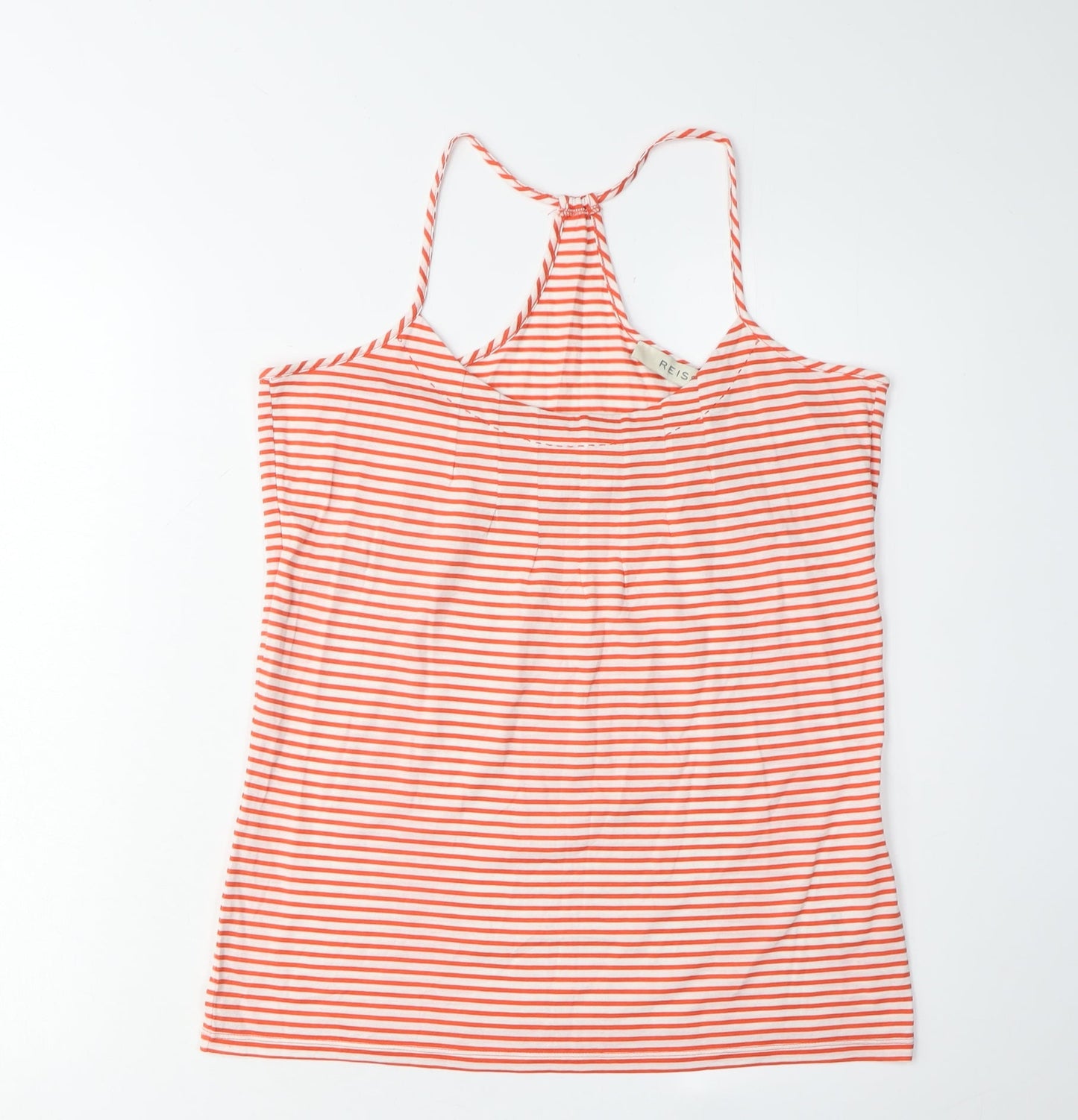Reiss Women’s Red Striped Cotton Halter Tank Top M