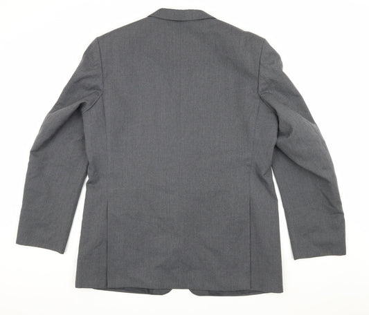 Sovrano Men's Grey Blazer, 44 Long, Formal, Excellent