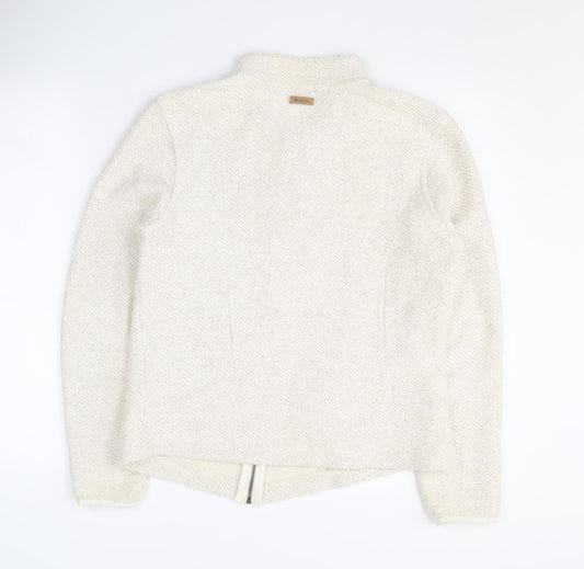 Weird Fish Women's Ivory Knit Jacket Size 12 Casual